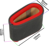 AIR FILTER KPL. WITH SPEAKER AIR FILTER STIGA , CASTEL GARDEN , ALPINA , GGP, Mountfield