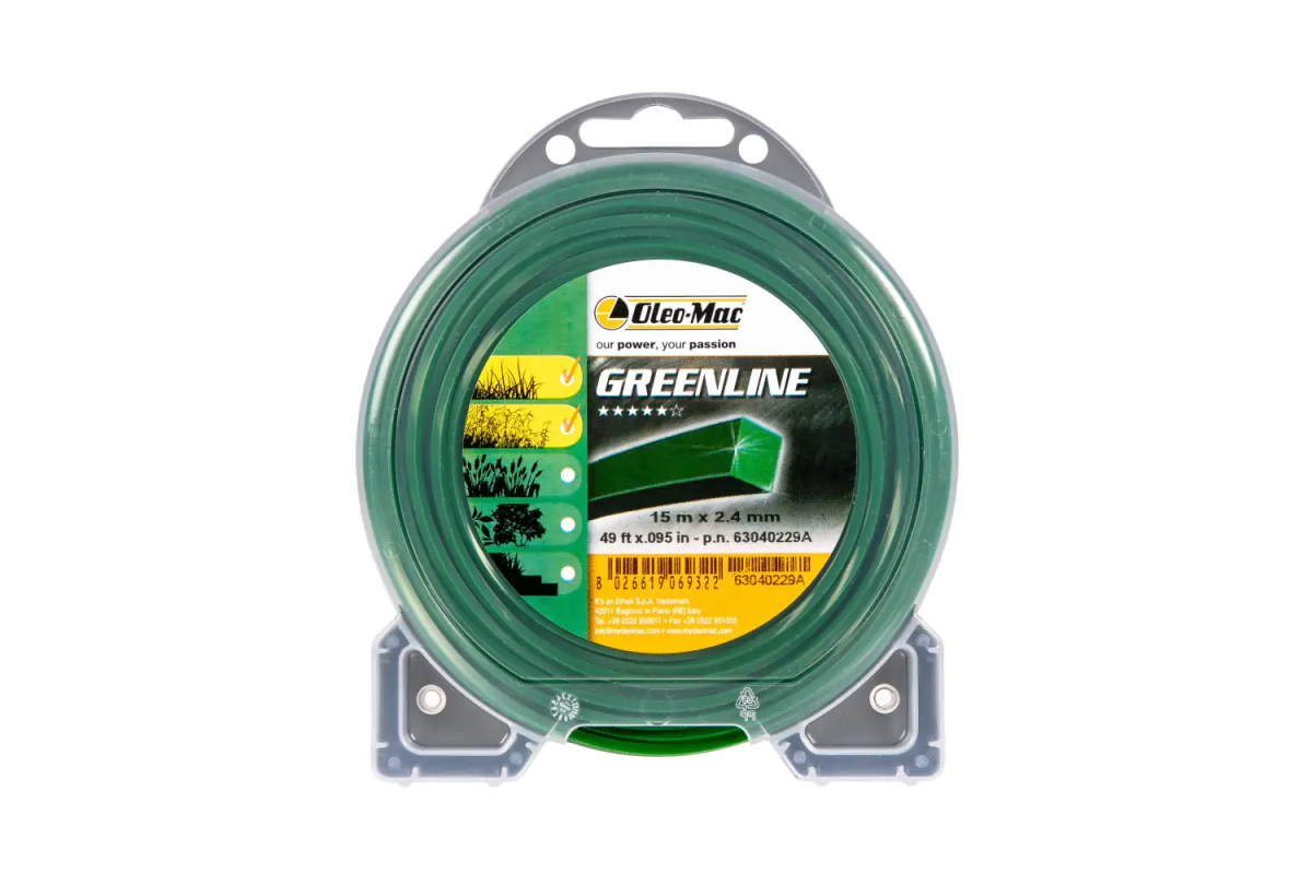 ŻYŁKA TNĄCA OLEO-MAC 2,4/15M PROFIL KWADRAT, BLISTER 63040229A