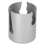 DEDRA 08X057 TCT Hole Saw, 57 mm (5/8''), HM Carbide-Tipped Bit for Metal, Wood, and PVC