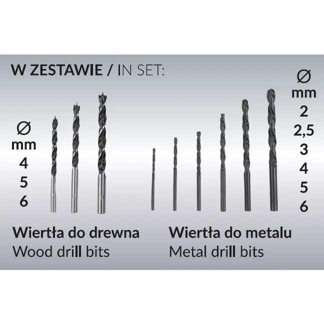 Zestaw DEDRA SAS+ALL DED7030A02 – wiertarka, akumulatory, ładowarka i wiertła