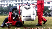 WEIBANG WBLV506C PETROL LEAF VACUUM CLEANER GARDEN LEAF BLOWER ON WHEELS DRIVE + WBLV PIPE FOR LEAVES AND GARDEN DEBRIS PROFESSIONAL - EWIMAX - AUTHORIZED WEIBANG DEALER