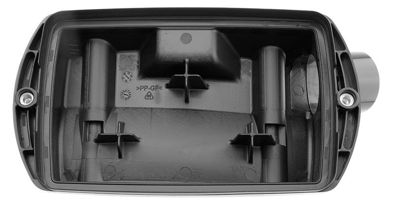 Podstawa filtra powietrza CEDRUS CEDDM05PRO - widok wewnętrzny i gniazda mocujące