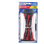DEDRA 06A081 Sada přesných šroubováků Torx T5–T10, 6 ks. CrV, magnetické šroubováky