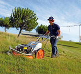 TRIUNFO DORMAK EP53H HONDA LAWN MOWER FOR TALL GRASS OVERGROWTH BUSHES ROTARY MOWER WITH DRIVE