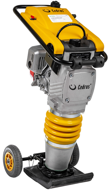 CEDRUS ST01 ZAGĘSZCZARKA SKOKOWA DO GRUNTU STOPA WIBRACYJNA UBIJARKA PŁYTOWA SKOCZEK 75kG + KOŁA TRANSPORTOWE GRATIS - OFICJALNY DYSTRYBUTOR - AUTORYZOWANY DEALER CEDRUS