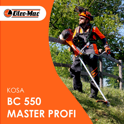 OLEO MAC BC 550 MASTER PROFI BENZÍNOVÁ STRUNOVÁ SEKAČKA PROFESSIONAL 3,7 KM POWER TRIMMER PREMIUM 61409001E2A EWIMAX-OFICIÁLNÍ DISTRIBUTOR - AUTORIZOVANÝ PRODEJCE OLEO-MAC