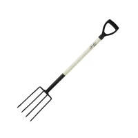 DEDRA GARDEN 80C017 Widły do kopania ogrodowe, szpadel widłowy, 4 zęby, drewniany trzonek 120 cm