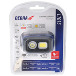 Dedra L1015 Latarka czołowa czołówka LED 500lm czujnik ruchu aku 1000mAh USB-C 3xAAA