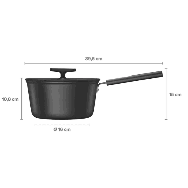 Rondel 2,5 l z powłoką nieprzywierającą i z pokrywką (d. 1052235) Hard Face 1075525