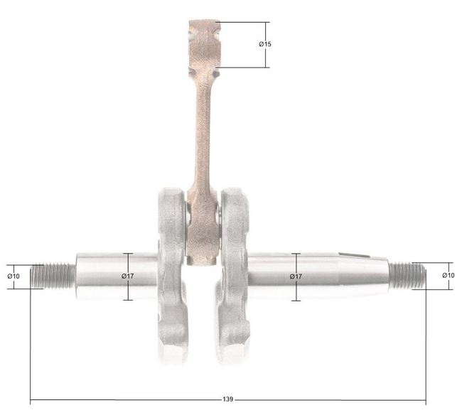 Kawasaki TJ53E crankshaft 49119-0012