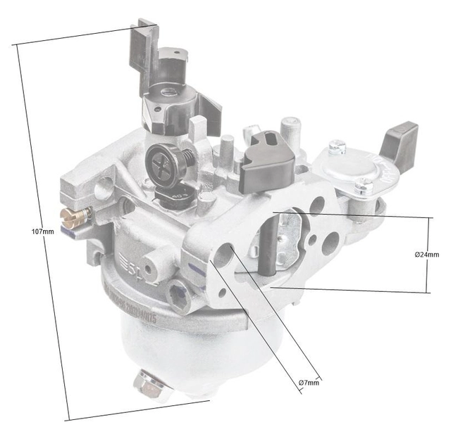 Loncin G200F karburátor bez primer EURO 2 ORIGINÁLNÍ DÍL 170020406-0004