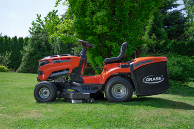 TRAKTOR GRASS GR102H TRAKTOREK OGRODOWY DO TRAWY Z TYLNYM WYRZUTEM KOSIARKA SAMOJEZDNA SPALINOWA DO TRAWY HYDROSTAT 102cm Loncin 452