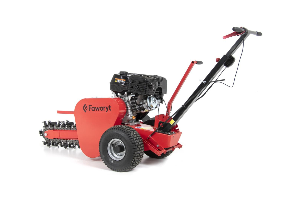 FAWORYT SK600 koparka łańcuchowa ogrodowa w trakcie pracy