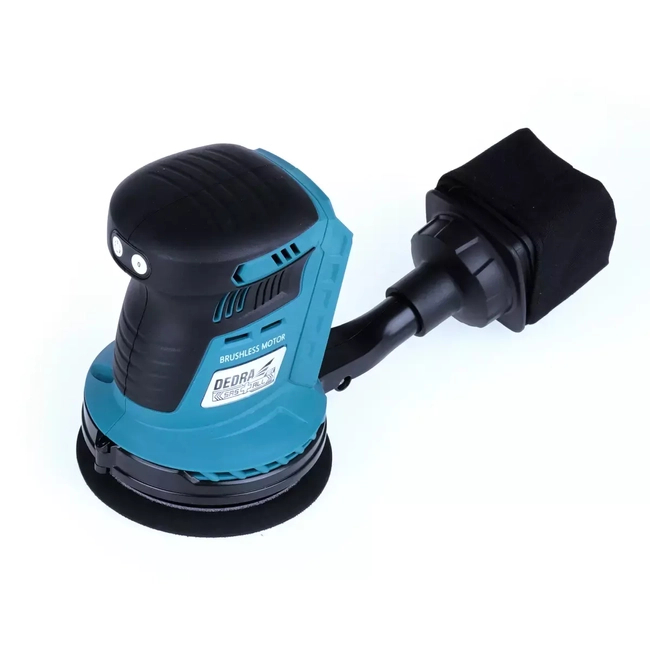 18V CORDLESS ECCENTRIC SANDER, DEDRA SAS+ALL DED7062 125MM, BRUSHLESS