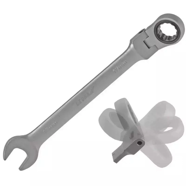 19mm CrV ratchet-lock wrench