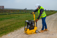 CEDRUS ZG04 160 KG DIESEL SOIL COMPACTOR WITH HYDRAULIC REVERSE TWO-WAY FORWARD-REVERSE PLATE COMPACTOR 6.9 KM + TRANSPORT WHEELS - AUTHORIZED CEDRUS DEALER