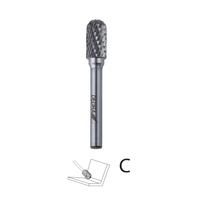 DEDRA DED7948 frez trzpieniowy walcowy zaokrąglony C10x20mm 6mm, pilnik obrotowy do metalu węglikowy