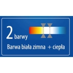 DEDRA L1068 Lampa LED warsztatowa robocza składana 5000 lm podwójna statyw 2 barwy akumulatorowa