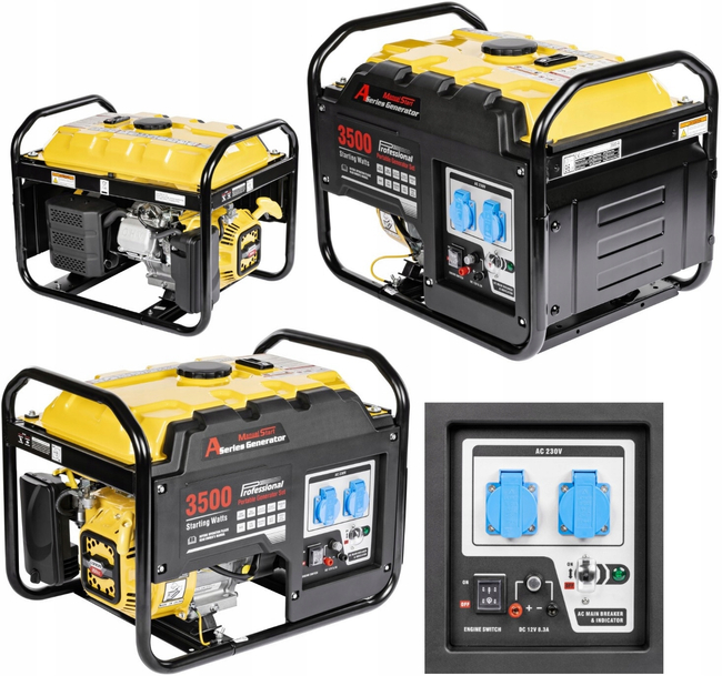 LONCIN LC3500-AS POWERFUL GENERATOR 2x230V AVR 3,1kW - EWIMAX OFFICIAL DISTRIBUTOR - AUTHORIZED LONCIN DEALER