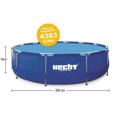 HECHT 3476 BASEN STELAŻOWY OGRODOWY RODZINNY NAZIEMNY 4383 Litrów 300 x 76 CM BLUESEA- EWIMAX OFICJALNY DYSTRYBUTOR - AUTORYZOWANY DEALER HECHT