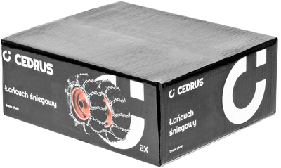 Snow chains on 18" wheels for tractor 18x6.5x8 mower snow chains CEDRUS ACC0197 SET OF 2 Pcs. - OFFICIAL DISTRIBUTOR - AUTHORIZED CEDRUS DEALER