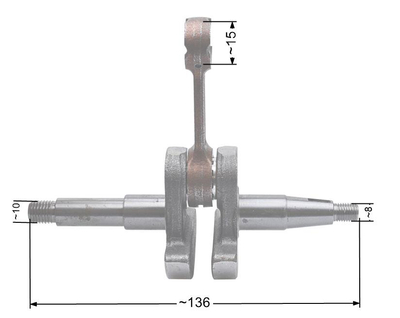 Crankshaft NAC CS4500 CS5200 market saws NZ309