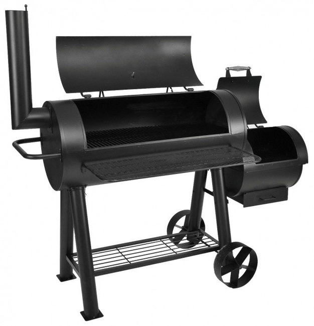 HECHT SENTINEL MAX LARGE GARDEN COAL GRILL WITH SMOKE BARBECULE 2 FIREPLACES THERMOMETER CHIMNEY 154cm EWIMAX - OFFICIAL DISTRIBUTOR - AUTHORIZED HECHT DEALER