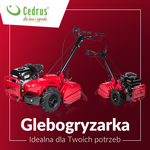 Cedrus GL03 PRO LC Glebogryzarka Spalinowa Przeciwbieżna Kultywator Loncin 6,5 KM