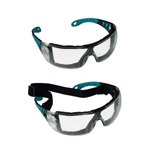 DEDRA DED7100 Safety Goggles, Anti-Fog, F K N EVA, with Elastic Strap