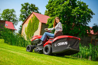 CEDRUS C-TRAC 92HC Rear-Dump Self-Propelled Lawn Mower with 92cm HYDROSTAT RECYCLING VELOPMENTS C-TRAC-92HC EWIMAX OFFICIAL DISTRIBUTOR - AUTHORIZED DEALER CEDRUS