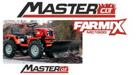 MASTERCUT MC1800 TRAKTOR TRAKTOREK MINI ROLNICZY SPALINOWY MASTERCUT FARMIX 1800 DIESEL 18KM 4x4 MC1800