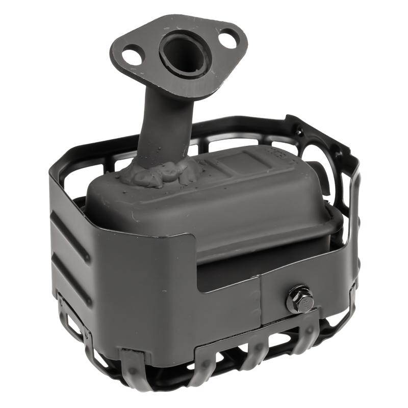 Tłumik Loncin H200 część oryginalna - widok od strony kołnierza