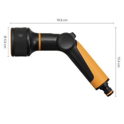 FISKARS Comfort 1065486 pistolet zraszający 3-funkcyjny z regulacją kciukiem Thumb Control