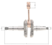 Crankshaft Cedrus saw CEDPS46-18 CEDPS52-18 020584