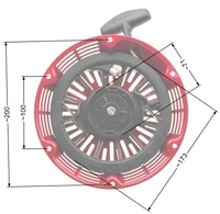 Honda GX340 GX390 starter replacement. 28400-ZE3-W01 / 28400-ZE9-003ZA NZ552