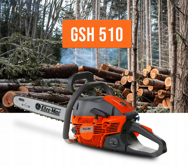 OLEO-MAC GSH 510 - 18'' BENZÍNOVÁ ŘETĚZOVÁ PILA GSH510 3,3 KM PREMIUM CLASS 50319051E2 EWIMAX-OFFICIO-DISTRIBUTOR-AUTORIZOVANÝ PRODEJCE OLEO-MAC