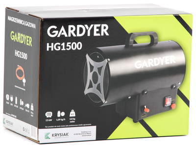 GARDYER HG1500 PLYNOVÝ OHŘÍVAČ - OFICIÁLNÍ DISTRIBUTOR - AUTORIZOVANÝ PRODEJCE GARDYER