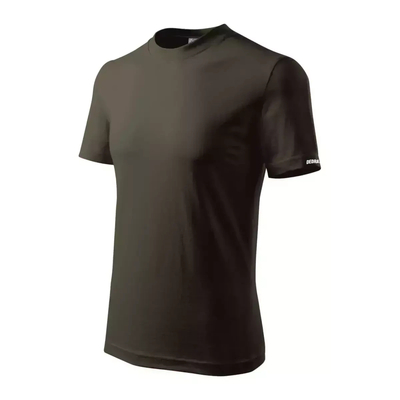 DEDRA BH5TA-XXXL Pánské tričko 3XL, olivově zelené, 100 % bavlna, outdoorové