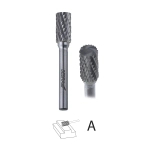 DEDRA 07F502 Frezy trzpieniowe do metalu 6 szt. 6 mm, węglik wolframu, pilniki obrotowe