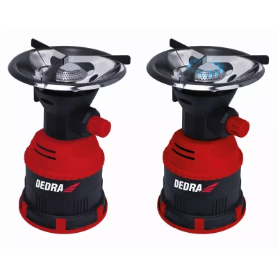 DEDRA 31A001 Kuchenka turystyczna gazowa Piezo palnik kempingowy camping nabój 190 g