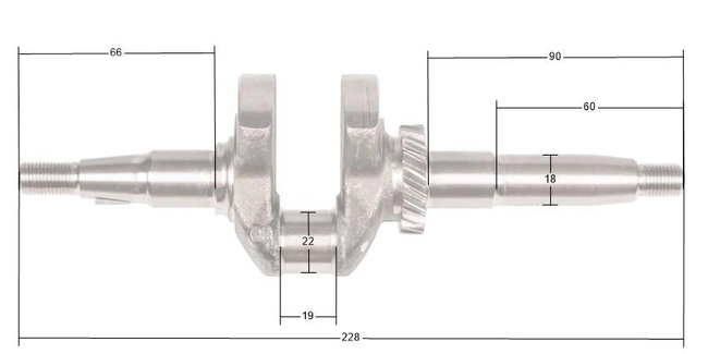 Loncin LC2000i LC148F crankshaft ORIGINAL PART 130290374-0001
