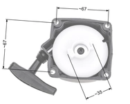 NAC CG330B CG430B startér pro zahradní vyžínače z trhu NZ38