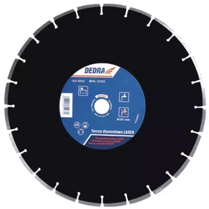 LASEREM ŘEZANÝ DIAMANTOVÝ ASFALTOVÝ KOTOUČ DEDRA H1183 350MMX25,4MM