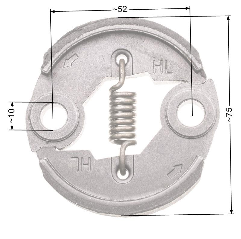 Sprzęgło NAC 75mm duże metalowe wykaszarki marketowe NZ33