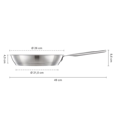Pánev 26 cm All Steel 1064744