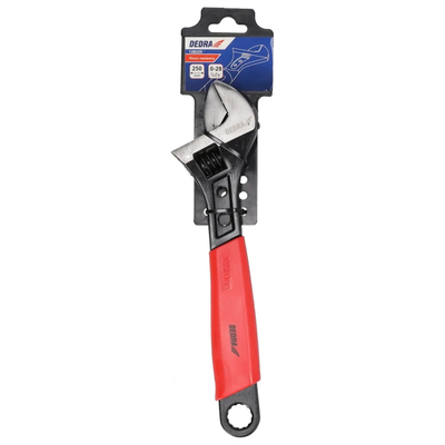 DEDRA 12B225 Francouzský nastavitelný klíč 250 mm 0–28 mm, HCS, pogumovaná rukojeť