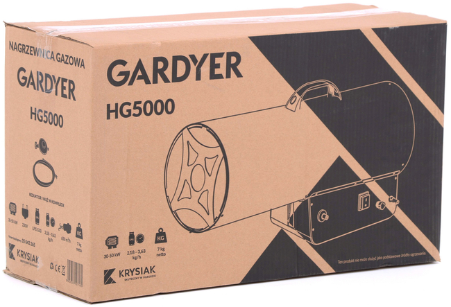 GARDYER HG5000 50 KW GAS BLOWER HEATER - OFFICIAL DISTRIBUTOR - AUTHORIZED GARDYER DEALER
