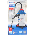 DEDRA DED6612 Odkurzacz warsztatowy przemysłowy 1400W 30L sucho/mokro rura metal teleskop