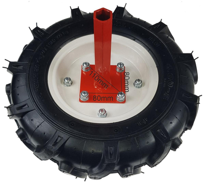 4.0-8 400mm 8'' nafukovací gumové pneumatiky Sada párů pro půdní kompaktor MASTERCUT HSDT