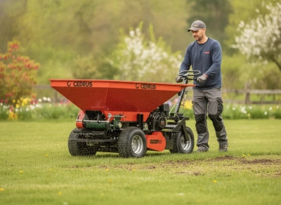 Cedrus RP325E-L Rozmetadlo písku a hnojiv, posypovač, rozmetadlo na trávník, posypovač s pohonem CEDRP325E-L EWIMAX OFICIÁLNÍ DISTRIBUTOR – AUTORIZOVANÝ PRODEJCE CEDRUS